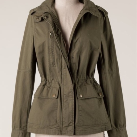 Jackets & Blazers - Army Green Utility cargo Jacket